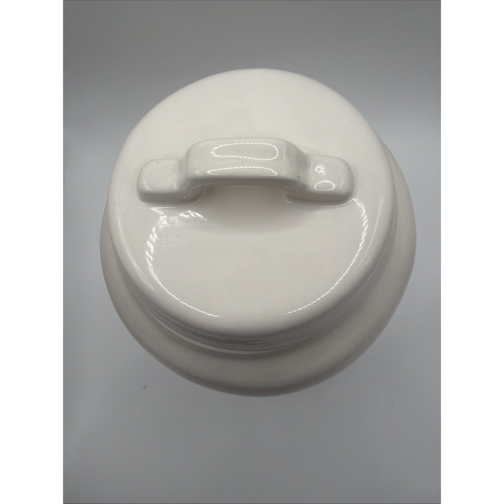 Rae Dunn COOKIES Canister Large White Ceramic Farmhouse Cookie Jar - Picture 2 of 6